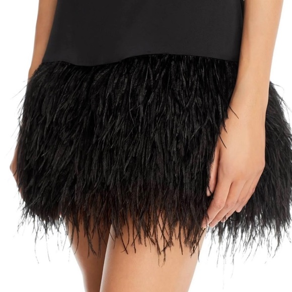 Cinq a Sept Silk Barb Black Mini dress Size 6 - Picture 5 of 7